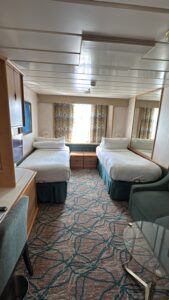 Enchantment of the Seas Oceanview cabin with two single beds